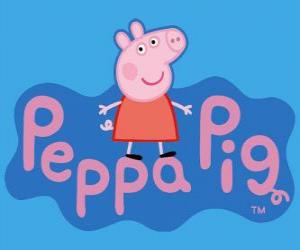 yapboz Peppa Pig logosu